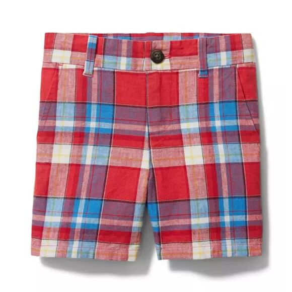 Janie And Jack Plaid Linen Shorts Size 2T - Picture 8 of 8